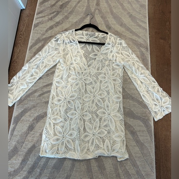 Other - White lace swim dress coverup
